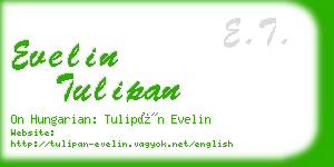 evelin tulipan business card